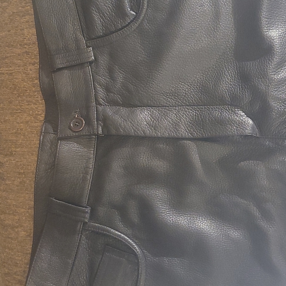 Men's ZEGNA lambskin brown pant 54 inseam 26 - Picture 2 of 5